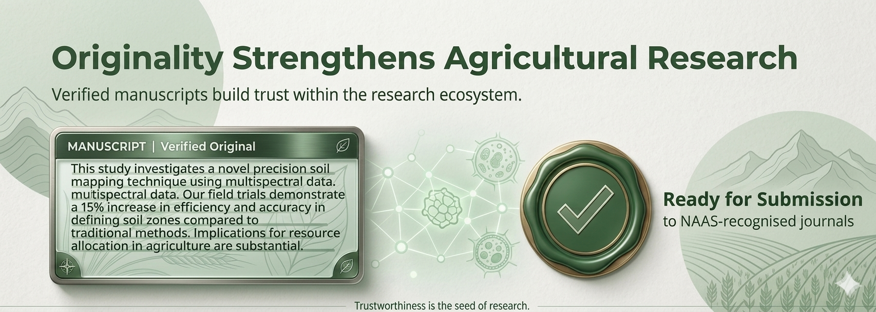 Originality strengthens agricultural research