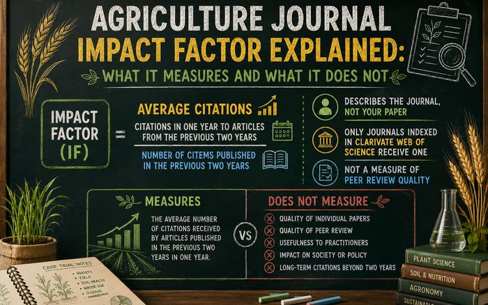 Agriculture Journal Impact Factor Explained: What It Measures and What It Does Not