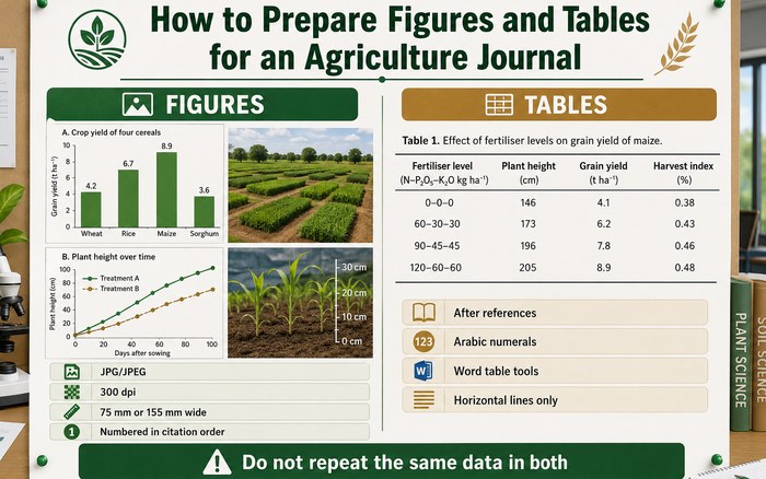 How to Prepare Figures and Tables for an Agriculture Journal