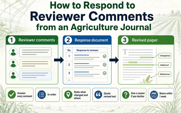 How to Respond to Reviewer Comments from an Agriculture Journal