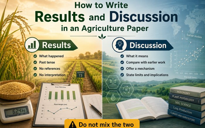 How to Write Results and Discussion in an Agriculture Paper