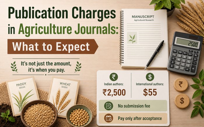 Publication Charges in Agriculture Journals: What to Expect