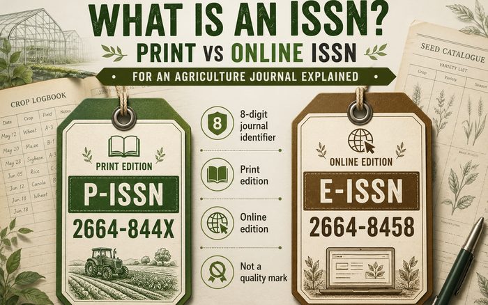 What is an ISSN? Print vs Online ISSN for an Agriculture Journal Explained