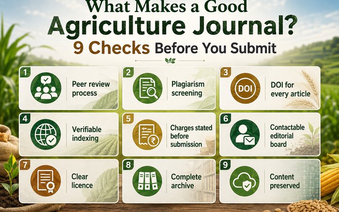 What Makes a Good Agriculture Journal? 9 Checks Before You Submit