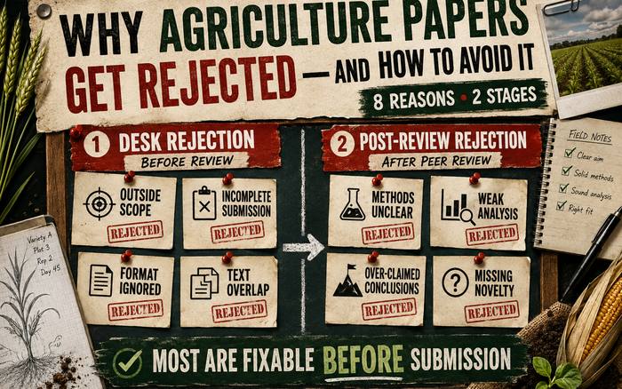 Why Agriculture Papers Get Rejected — and How to Avoid It